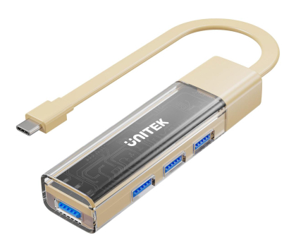 Hub USB UNITEK Hub Dwukierunkowy USB-C/USB-A - 4x USB-A H1319ACL01